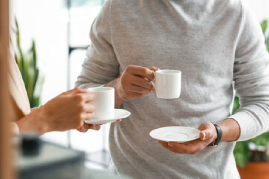 朝のコーヒー時間をイメージしたオフショット